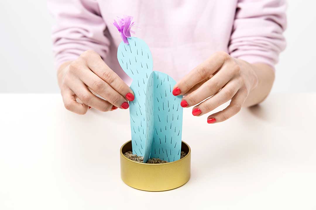 Zrób ozdobę na biurko w kształcie kaktusów