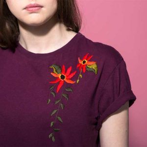Żyj pięknie - Ozdób koszulkę kwiatowym haftem