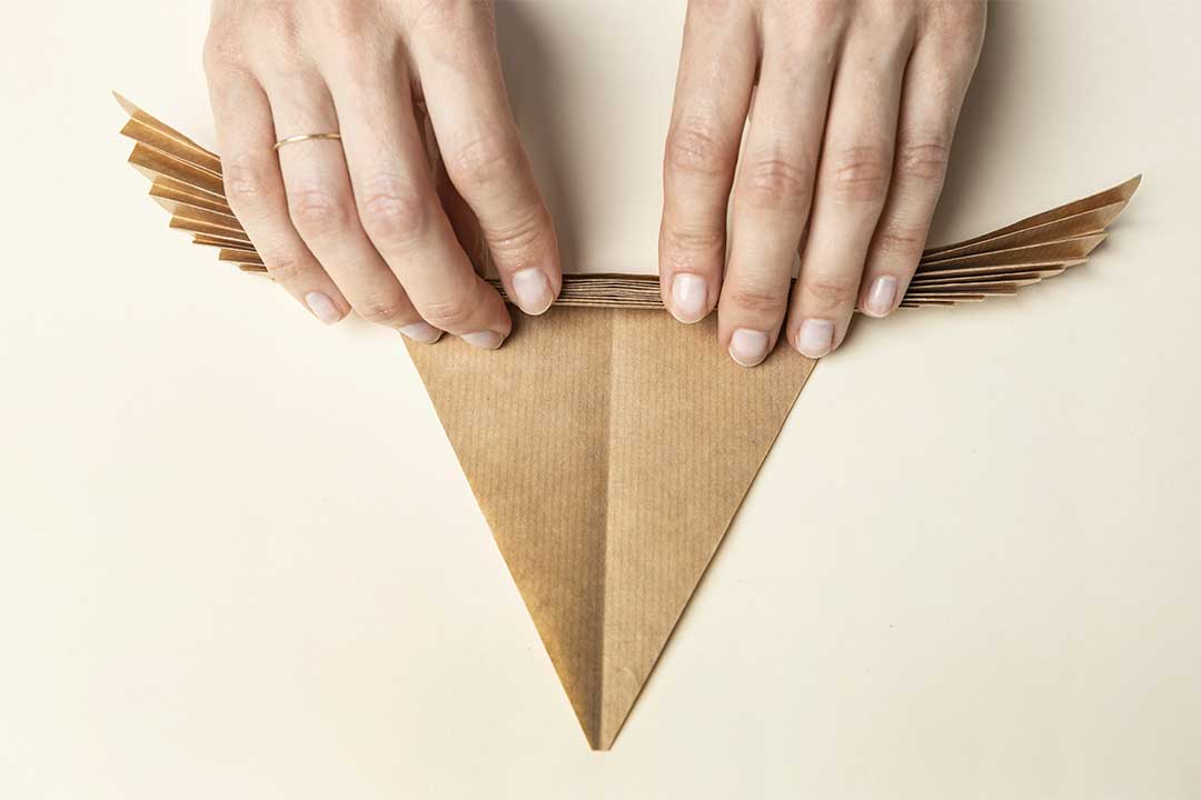 Żyj pięknie - Liść palmowy z papieru pakowego